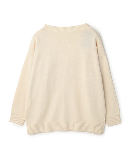 「PEANUTS」 ニットカーディガン L ブルー レディース_画像6