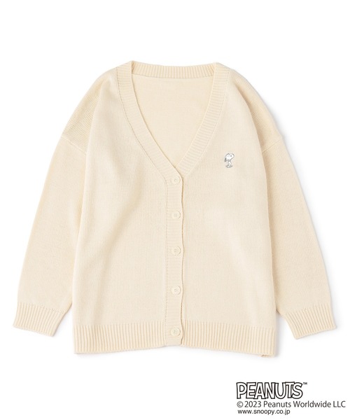 「PEANUTS」 ニットカーディガン L ブルー レディース_画像9