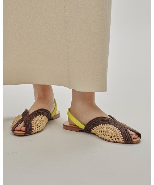 トゥデイフル　todayful ラフィア　サンダル　36 TODAYFUL サンダル Raffia Slide Sandals レディース : ZOZOTOWN
