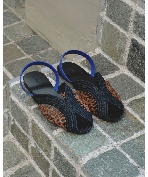 todayful Raffia Slide Sandalsサンダル38 ブラック TODAYFUL サンダル Raffia Slide Sandals レディース : ZOZOTOWN