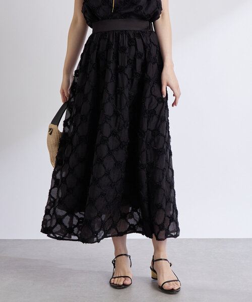 La boutique BonBon スカート、size36 La boutique Bonbon スカート 「セットアップ可」シアーローズ