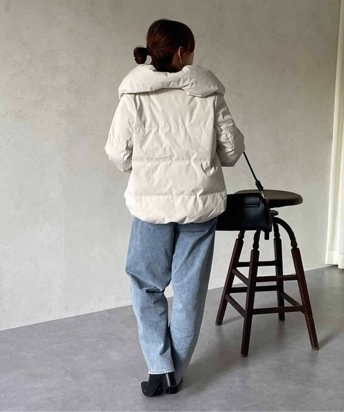 「Thevon」 ダウンジャケット FREE アイボリー レディース_画像4