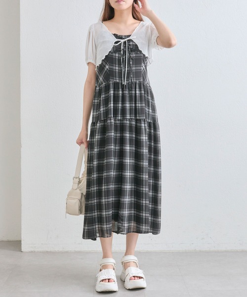 OLIVE des ワンピース 「夏まで着れる/着痩せ」ボレロセット