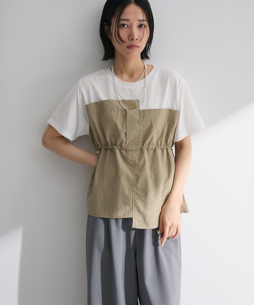 Green Parks（グリーンパークス） tシャツ ビスチェドッキングドロスト