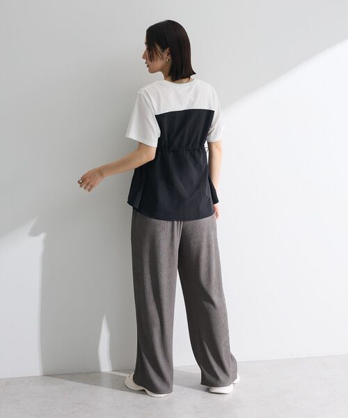 tシャツ ビスチェドッキングプルオーバー レディース Chez toi tシャツ ビスチェ見えドッキングプルオーバー