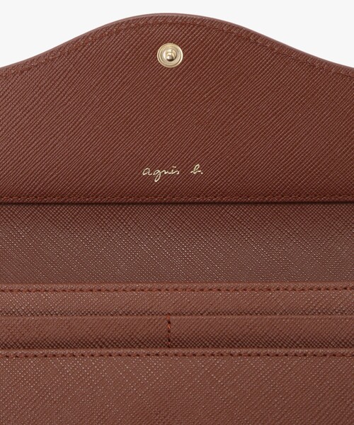 agnes b.（アニエスベー） 長財布 財布 レザー ロングウォレット ”ava