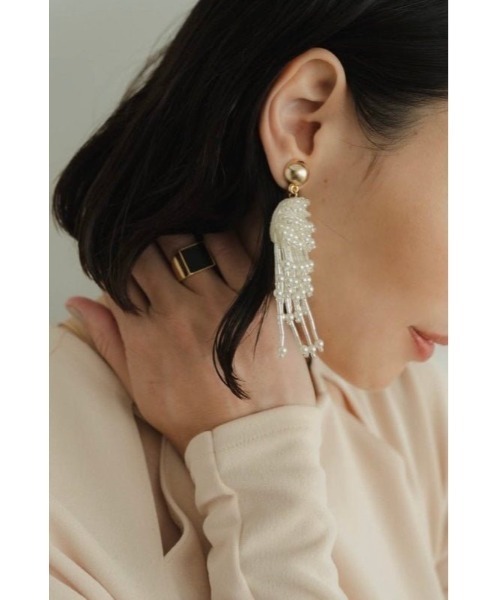 イヤリング beads earring レディースの画像
