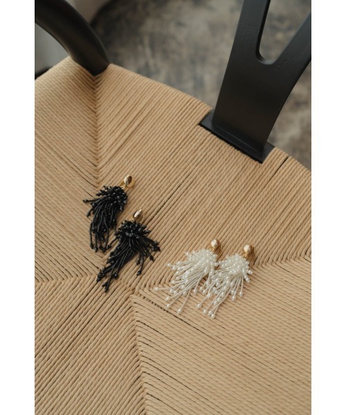 イヤリング beads earring レディースの画像