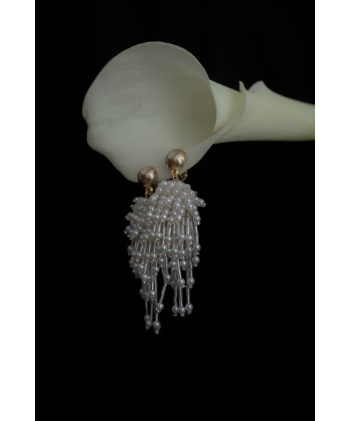イヤリング beads earring レディースの画像