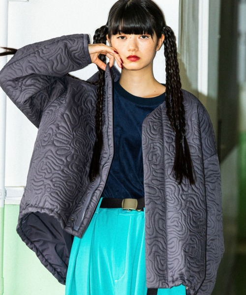 niko and…（ニコアンド） ブルゾン FREE グレー レディース : ZOZOTOWN