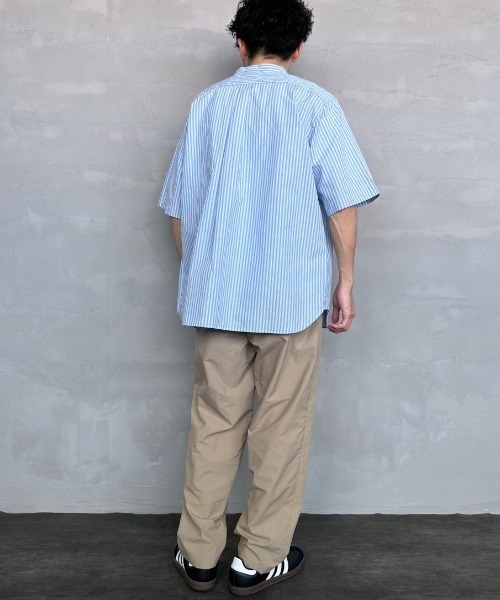 サ*ズ様 ダントンDANTON半袖シャツ　オーバーシャツブルー36 コットン DANTON | コットン 半袖ワークシャツ SOLID MEN（シャツ
