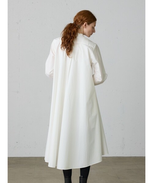 MidiUmi（ミディウミ） ワンピース MidiUmi Aラインバンドカラーシャツ  