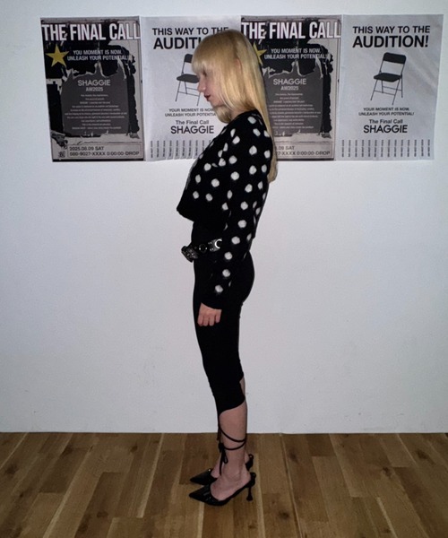 SHAGGIE（シャギー） カーディガン 「ViVi掲載」ドット柄ショート丈