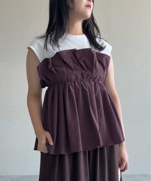 mysty woman（ミスティウーマン） tシャツ 一枚でコーデが完成