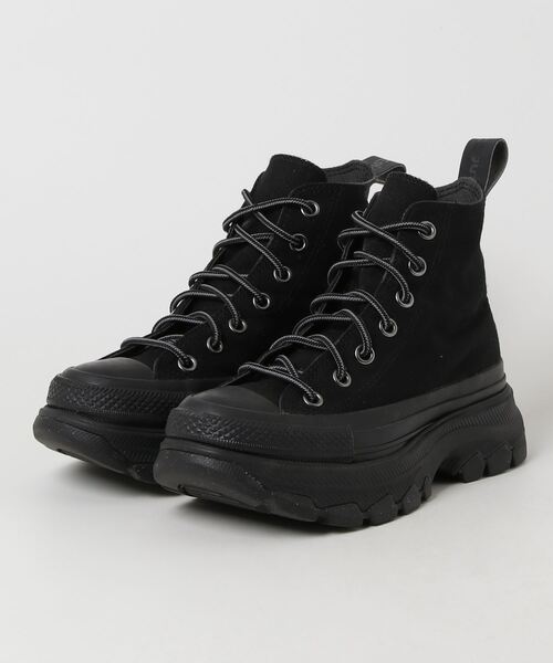 エックスガールコラボConverse ハイカットスニーカー 黒x-girl CONVERSE コンバース レディース 正規品 トレックウエーブ