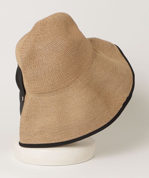 「Athena New York」 リボンストローハット - ベージュ レディース_画像2
