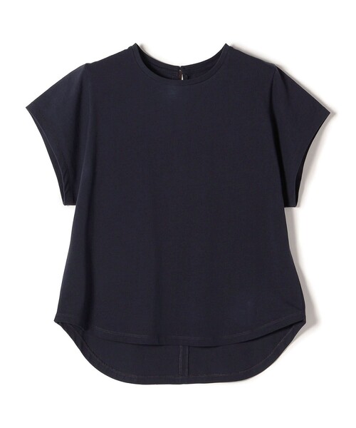 「SHIPS」 半袖カットソー SMALL ネイビー レディース