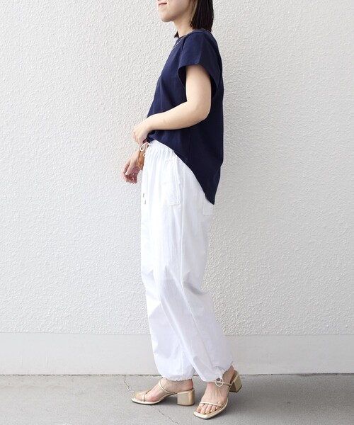 「SHIPS」 半袖カットソー SMALL ネイビー レディース