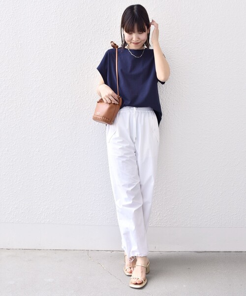 「SHIPS」 半袖カットソー SMALL ネイビー レディース