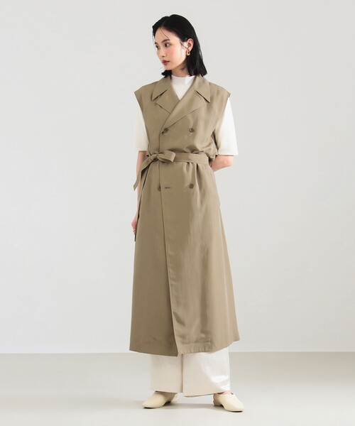 ラリューン La lune ノースリーブトレンチロングワンピース ノースリーブトレンチロングワンピース – La lune