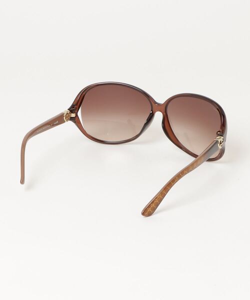 【美品】 GUCCI ラウンド サングラス　ダークブラウン ラブリーハート GUCCI 「GUCCI」 ラブリーハート GG サングラス - ブラウン