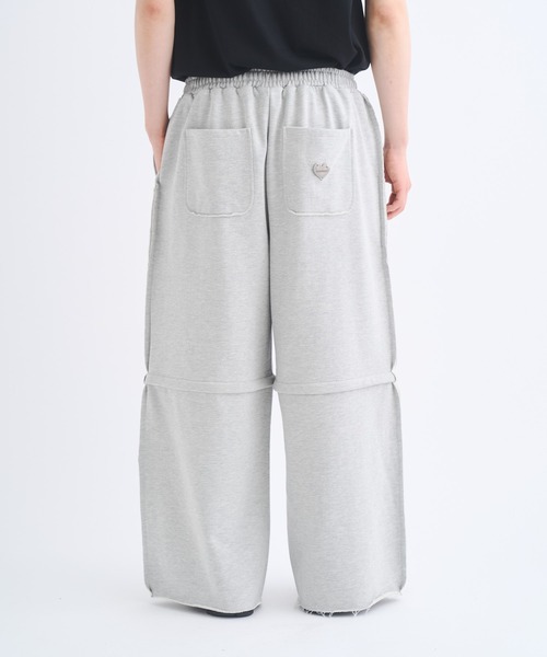 Remember. ワイドパンツ スウェットパンツ ジャージ 2wayカットオフ