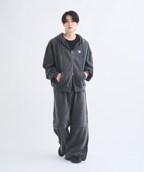 Remember. ワイドパンツ スウェットパンツ ジャージ 2wayカットオフ