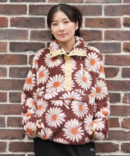 BILLABONG（ビラボン） ボアプルオーバー パーカー 花柄 BF014-032