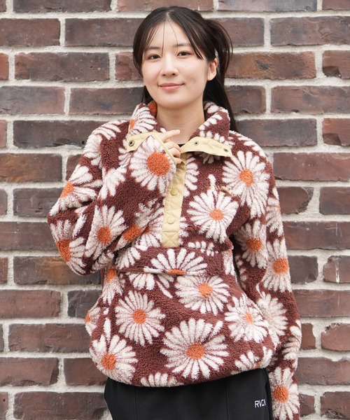 BILLABONG（ビラボン） ボアプルオーバー パーカー 花柄 BF014-032