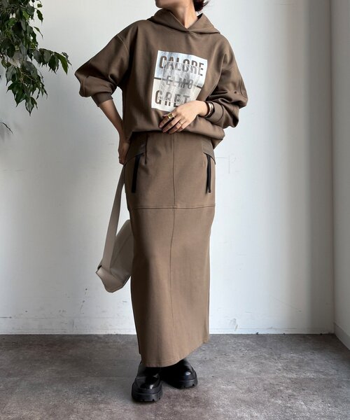 DouDou（ドゥドゥ） スカート 「セットアップ対応/WEB限定」ポンチ