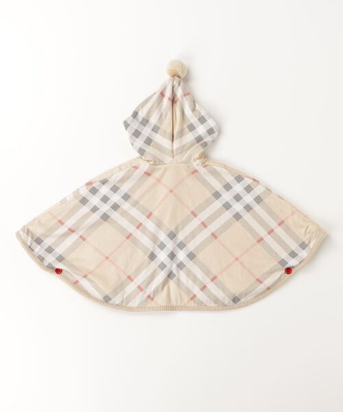 BURBERRY（バーバリー） 「KIDS」チェック柄ポンチョ - ベージュ