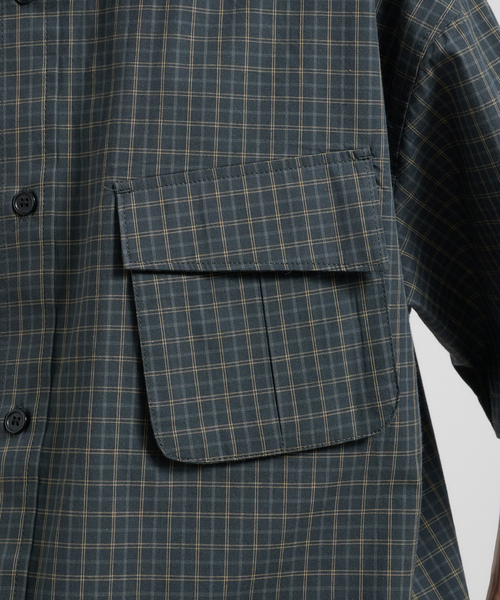 「Perushu」 半袖シャツ MEDIUM グリーン メンズ_画像2