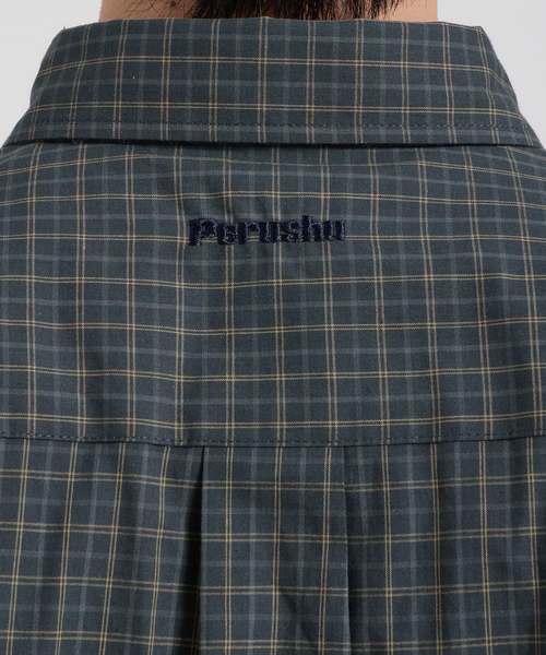 「Perushu」 半袖シャツ MEDIUM グリーン メンズ_画像4