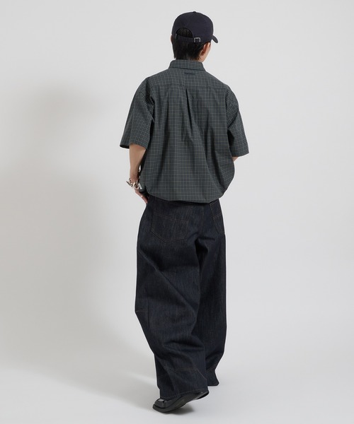 「Perushu」 半袖シャツ MEDIUM グリーン メンズ_画像8