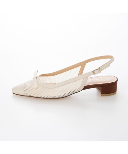 「Mode et Jacomo」 ヒールサンダル 23.5cm アイボリー レディース_画像2