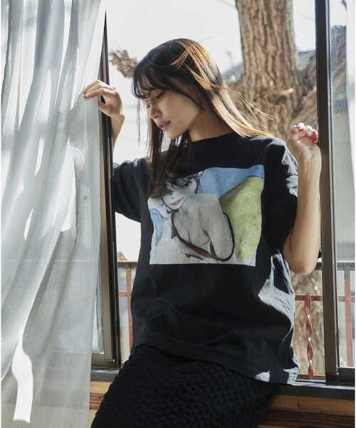 「CONVERSE TOKYO」 半袖Tシャツ FREE ブラック レディース_画像2