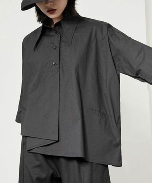 「SallyLunn」 半袖シャツ MEDIUM ブラック レディース_画像6