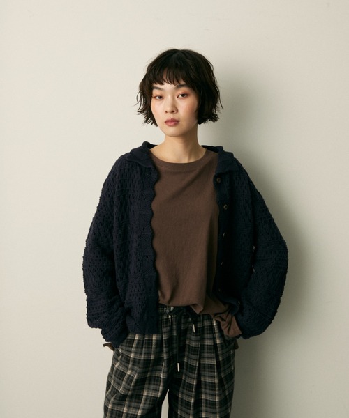 full/fill. ニット セーター mix pattern knit shirt cardigan