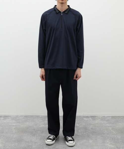 rajabrooke（ラジャブルック） 長袖ポロシャツ MEDIUM ブラック メンズ