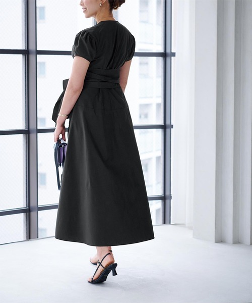 「ur's」 半袖ワンピース S ブルー系その他 レディース_画像7