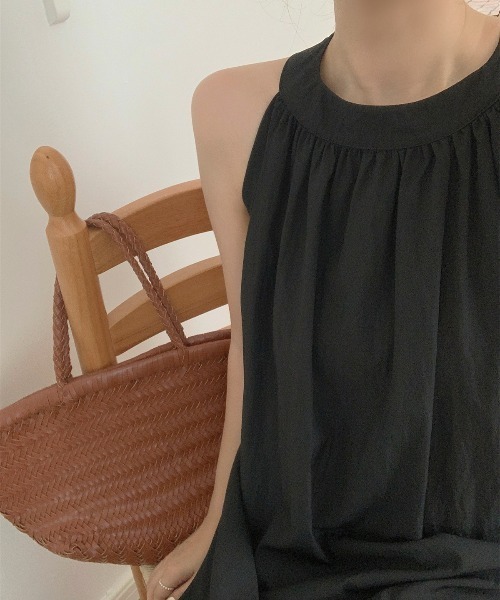 「FREE STYLISTS」 「YUGA」ノースリーブワンピース FREE ベージュ レディース_画像2