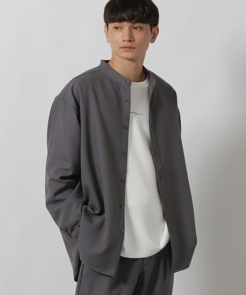 シャツ 「セットアップ」STR/PEバンドカラーシャツ / 592181 メンズ | LAKOLE | 16