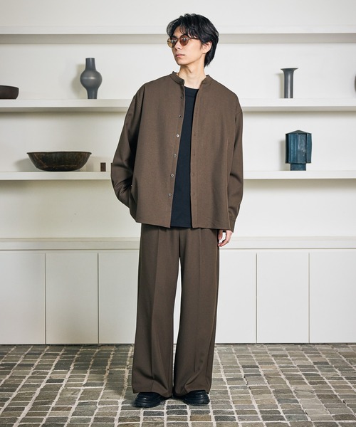 シャツ 「セットアップ」STR/PEバンドカラーシャツ / 592181 メンズ | LAKOLE | 10