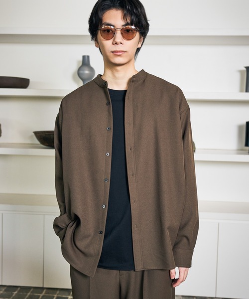 シャツ 「セットアップ」STR/PEバンドカラーシャツ / 592181 メンズ | LAKOLE | 11