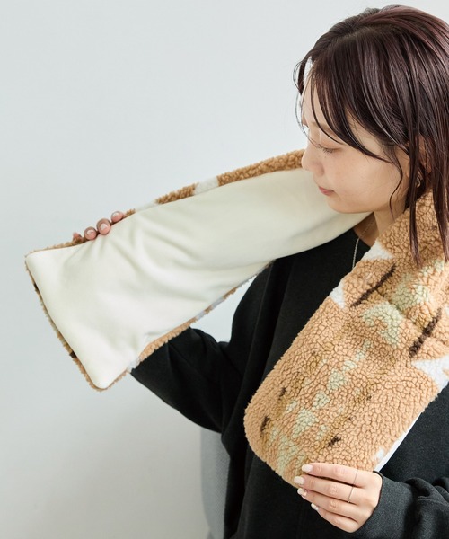 SUMARI　ボアマフラー　BOA MUFFLER　美品　使用わずかです♩ SUMARI BOA MUFFLER マフラー オレンジ SUMARI ボアマフラー オレンジ
