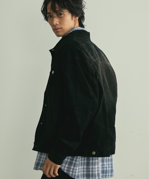 BLANK HOTEL ブルゾン アウター Blasted Corduroy Trucker Jacket