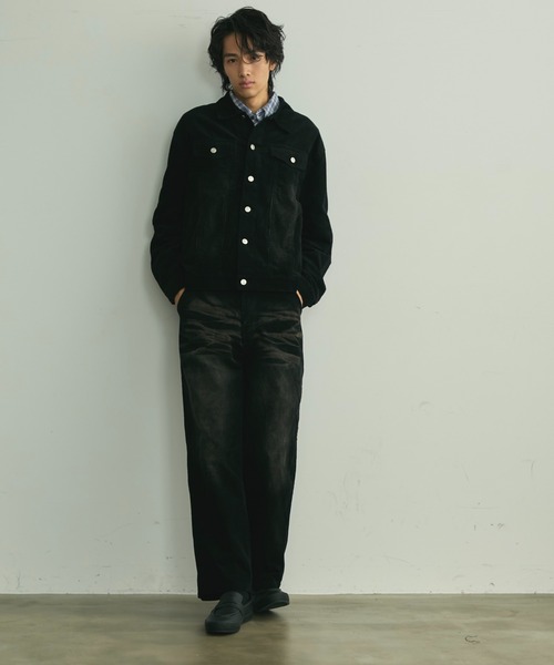 BLANK HOTEL ブルゾン アウター Blasted Corduroy Trucker Jacket