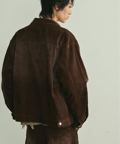 BLANK HOTEL ブルゾン アウター Blasted Corduroy Trucker Jacket
