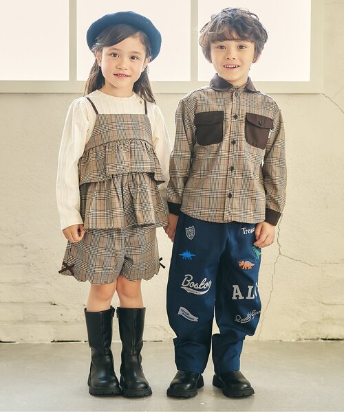 ブラウス シャツ 「リンク」チェックリンクシャツ キッズ 子供服 男の子 女の子 | apres les cours | 07