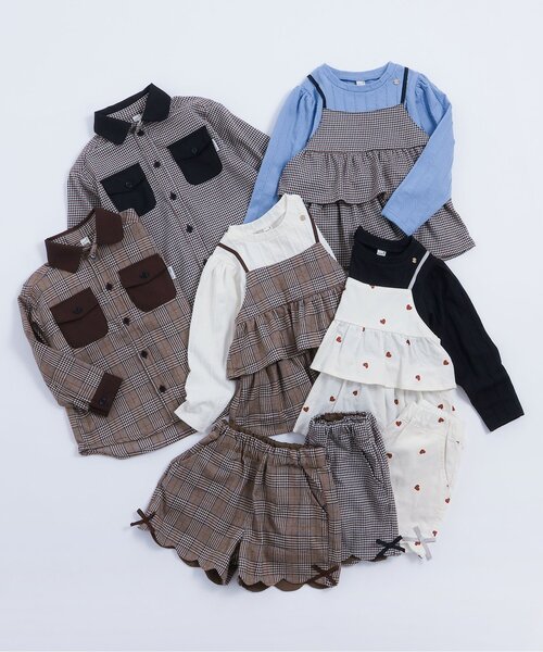 ブラウス シャツ 「リンク」チェックリンクシャツ キッズ 子供服 男の子 女の子 | apres les cours | 14